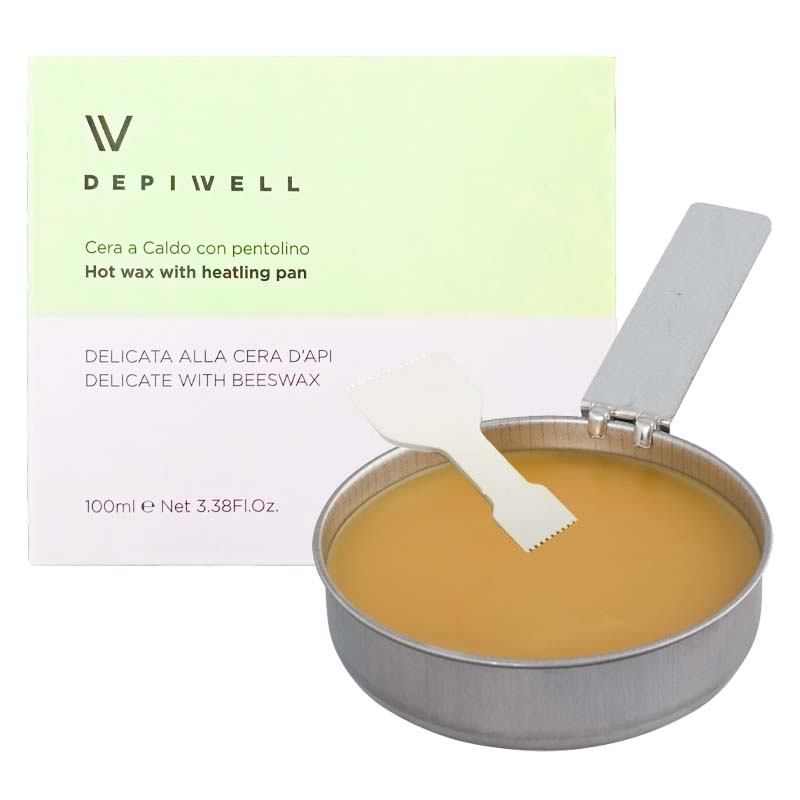 DEPIWELL - CERA DEPILATORIA A CALDO CON PENTOLINO , C'era D'Api 100 ml
